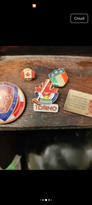 4 Spillette commemorative Olimpiadi Torino 2006