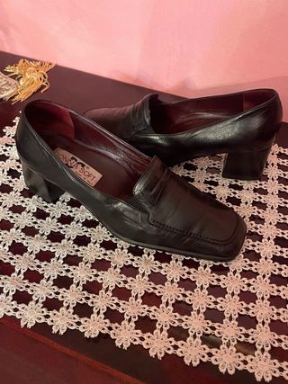 Scarpe Donna Soft tacco basso vera pelle