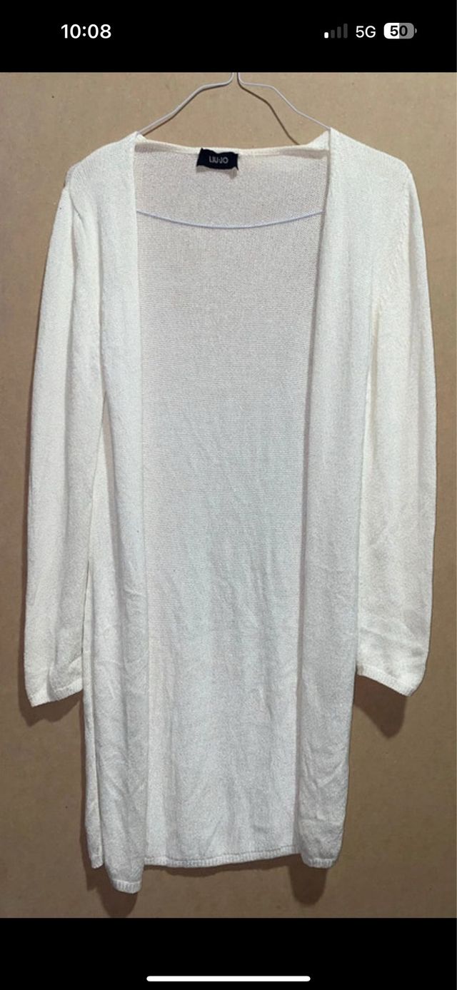 Cardigan lungo Liu Jo beige