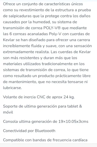 Bici spinning Bodytone DS60 Smart Bike