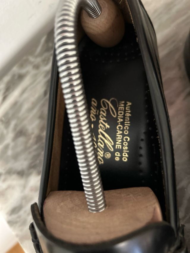 Mocasines Castellanos Hombre Talla 43 Negro