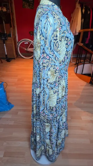 Vestido largo estampado floral