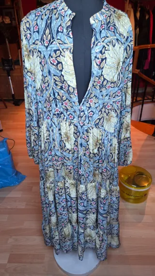 Vestido largo estampado floral