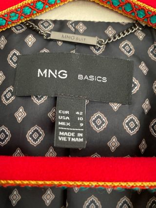 Americana Mango talla 42