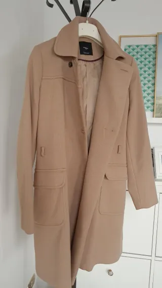 Cappotto Mango Beige Vestibilità Ottima