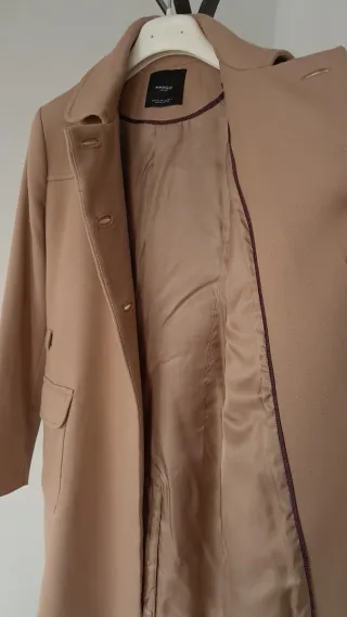 Cappotto Mango Beige Vestibilità Ottima