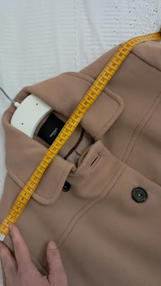 Cappotto Mango Beige Vestibilità Ottima