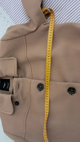 Cappotto Mango Beige Vestibilità Ottima