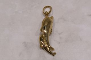 COLGANTE DELFINES, ORO 18K/1.7g