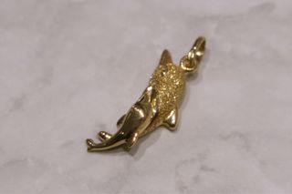 COLGANTE DELFINES, ORO 18K/1.7g