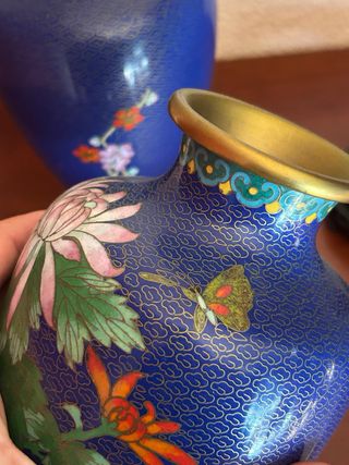 2 vasi cinesi floreali