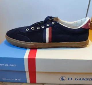 Zapatillas El Ganso Match Suede Ribbon Azul 41