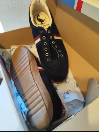 Zapatillas El Ganso Match Suede Ribbon Azul 41