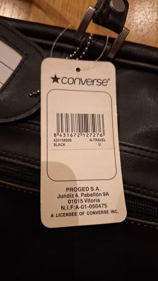 Bolso de viaje Converse negro