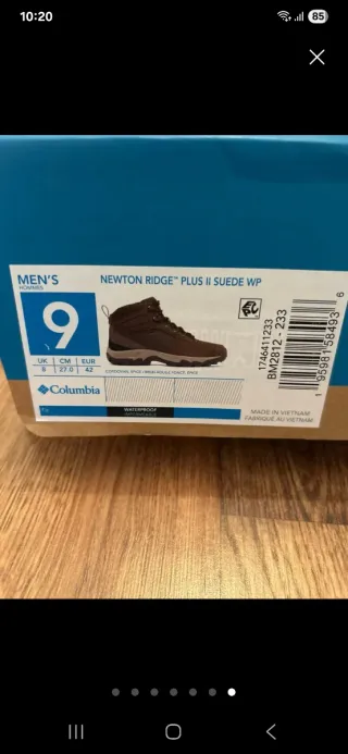 Botas senderismo Columbia hombre 42