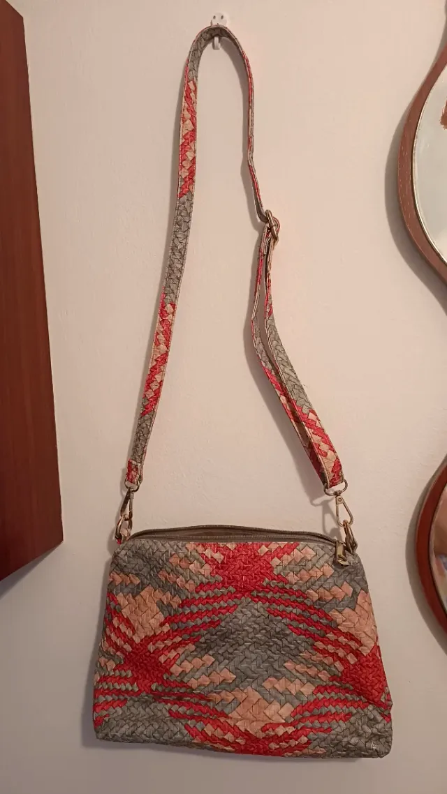 Bolso bandolera tejido