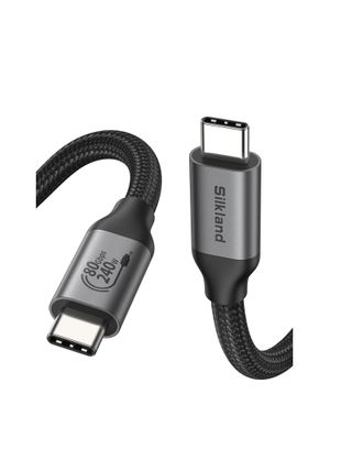 Silkland 80Gbps USB4 V2.0 Cable Thunderbolt 5 1.5m