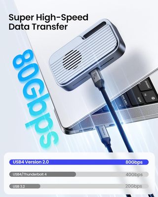 Silkland 80Gbps USB4 V2.0 Cable Thunderbolt 5 1.5m