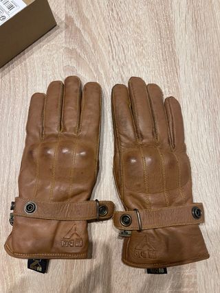 Guantes Moto Cuero BY CITY Marrón Mujer