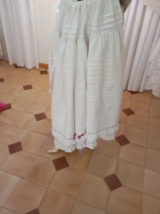 Enagua Fallera Blanca