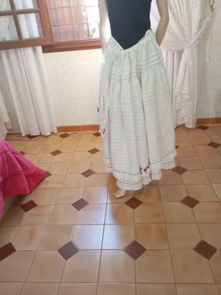 Enagua Fallera Blanca