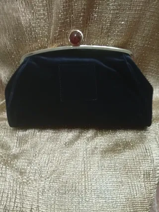 Pochette Enrico Coveri velluto nero