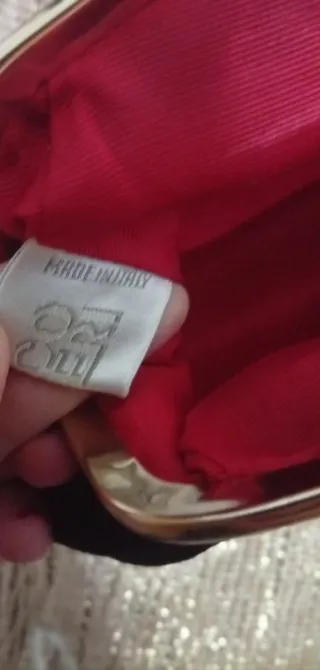 Pochette Enrico Coveri velluto nero