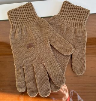 Guantes Burberry Beige/Marrón