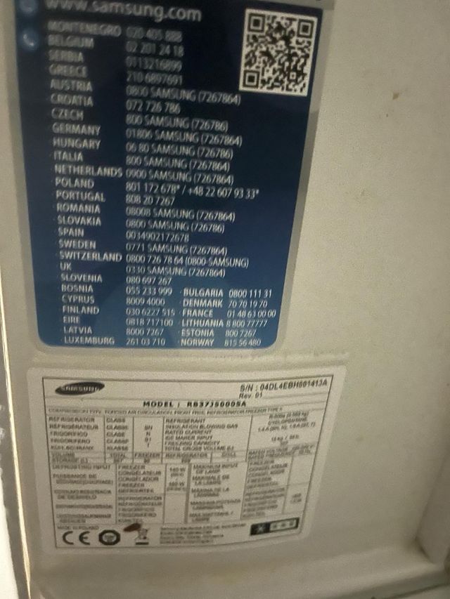 Frigorífico Samsung RB37J5000SA Combi