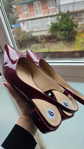 Zapatos Nicole Miller Tacon Bajo Morado Talla 39