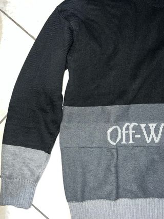 Maglione Off-White Nero e Grigio