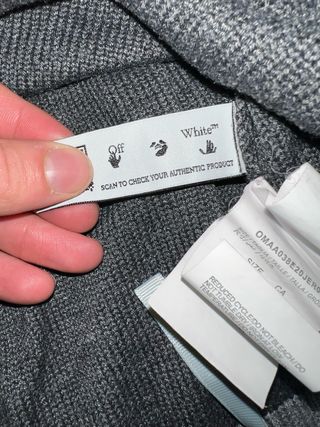 Maglione Off-White Nero e Grigio