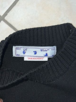 Maglione Off-White Nero e Grigio