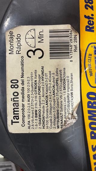 Cadenas Nieve Rombo Reforzadas Talla 80