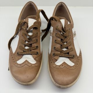 Zapatos Ecco Mujer Marrón y Blanco