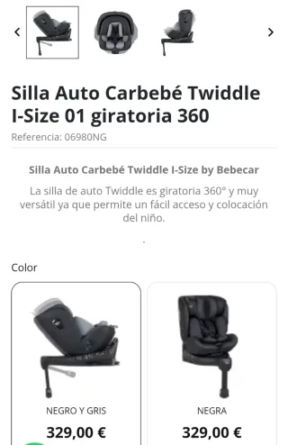 Silla Bebecar Twiddel