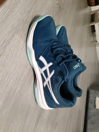 Zapatillas Asics Mujer Talla 41, 5 Azul/Verde