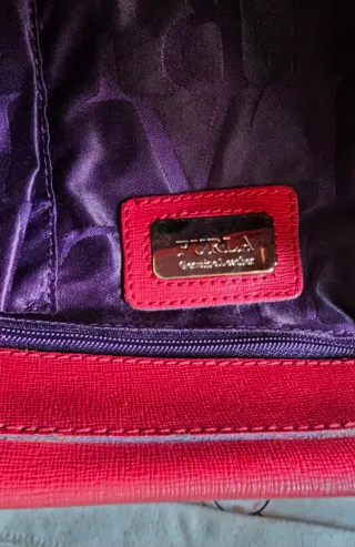 Bolso Piel Furla Rojo.