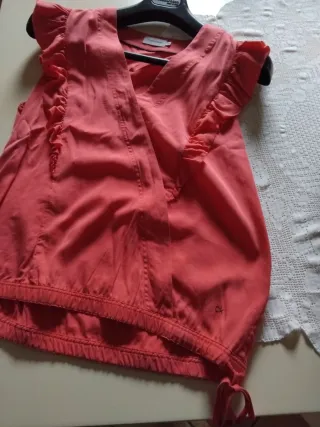 Camicia Calvin Klein donna arancione/rossa