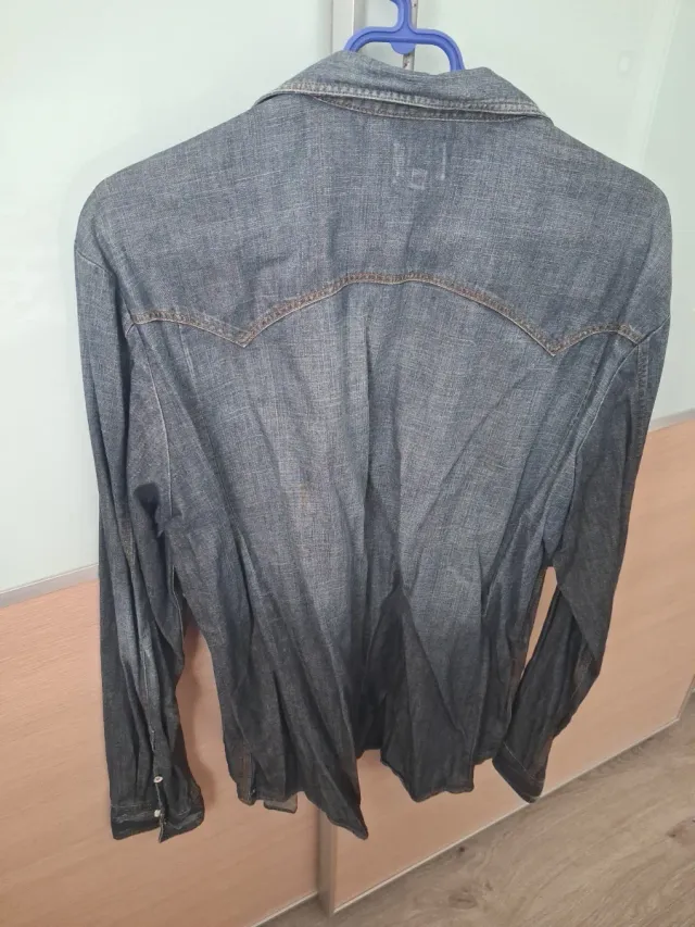 Camicia jeans Lee grigia