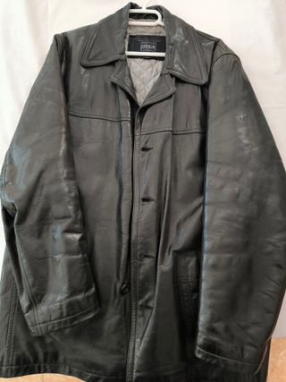 Chaqueta de Piel Redskins Negra