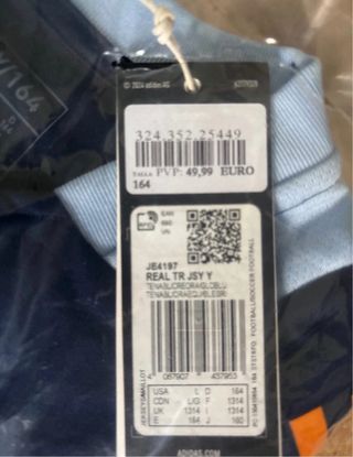 Camiseta Entrenamiento Real Madrid Adidas