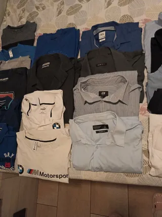 Lote Camisa y camiseta Hombre Tallas L y XL