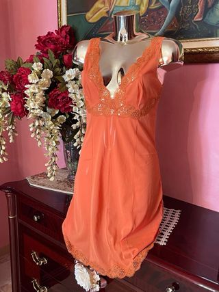 Sottoveste vintage anni '70 arancione
