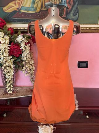 Sottoveste vintage anni '70 arancione