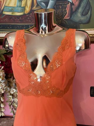 Sottoveste vintage anni '70 arancione