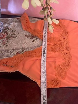 Sottoveste vintage anni '70 arancione