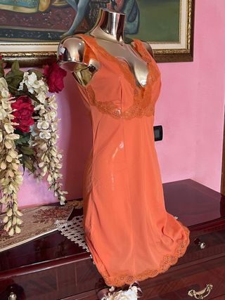 Sottoveste vintage anni '70 arancione