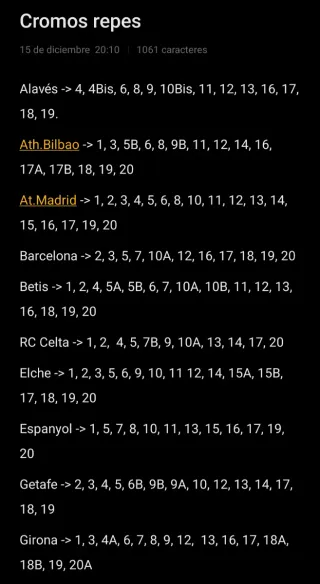 Cromos Panini LaLiga 25/26 ESTE - Málaga