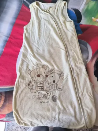 Saco invierno bebé peluche osito y león